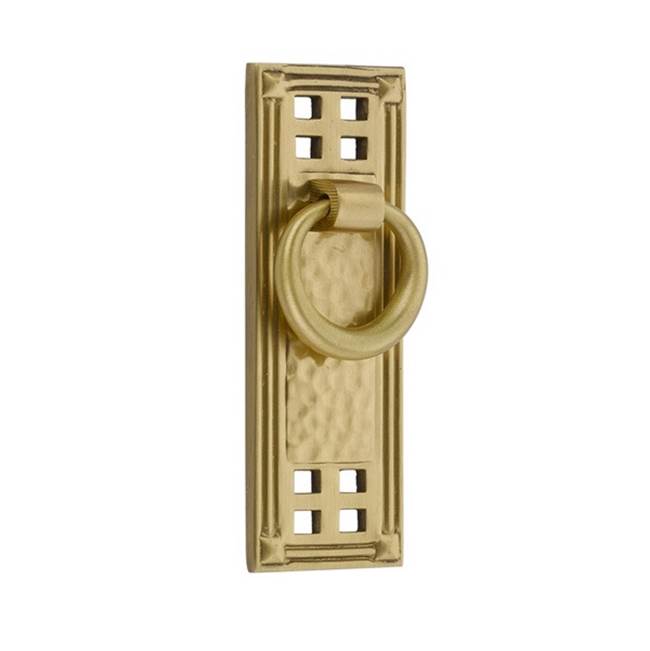 Emtek 86042 Hammered Vertical Ring Pull , 1-1/2" C-C