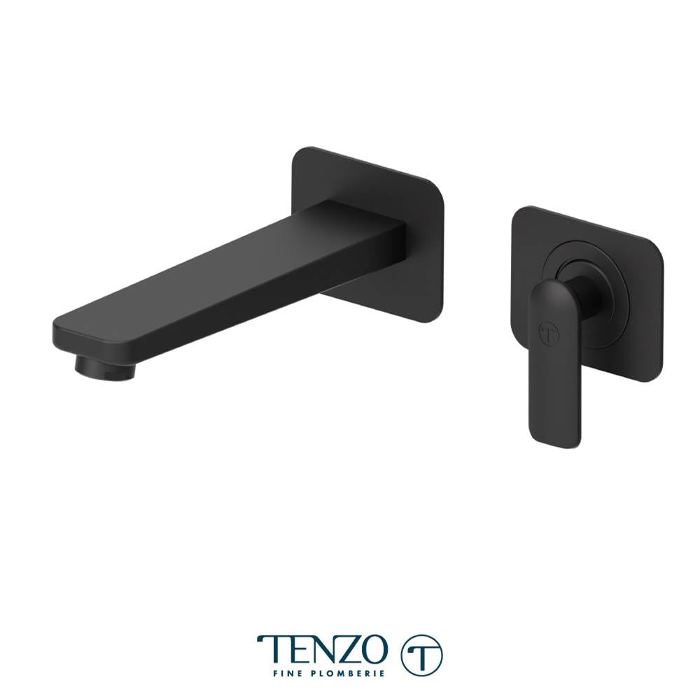 Tenzo F-DE14-W Trim For Delano Wall Mount Lavatory Faucet 2 Plates With Drain