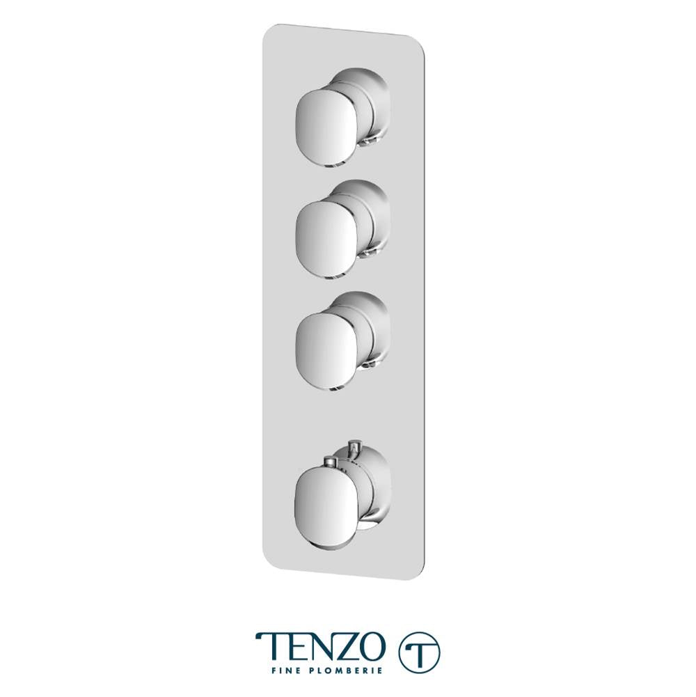 Tenzo F-FLT43-CR Extenza Valve Trims Fluvia Thermo. 2 Functions Chrome