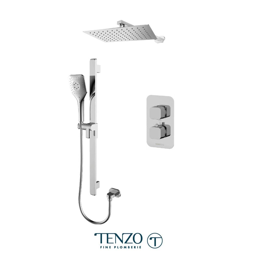 Tenzo F-QUT32-20110-CR Trim For Quantum T-Box Kit 2 Functions Thermo Chrome Finish