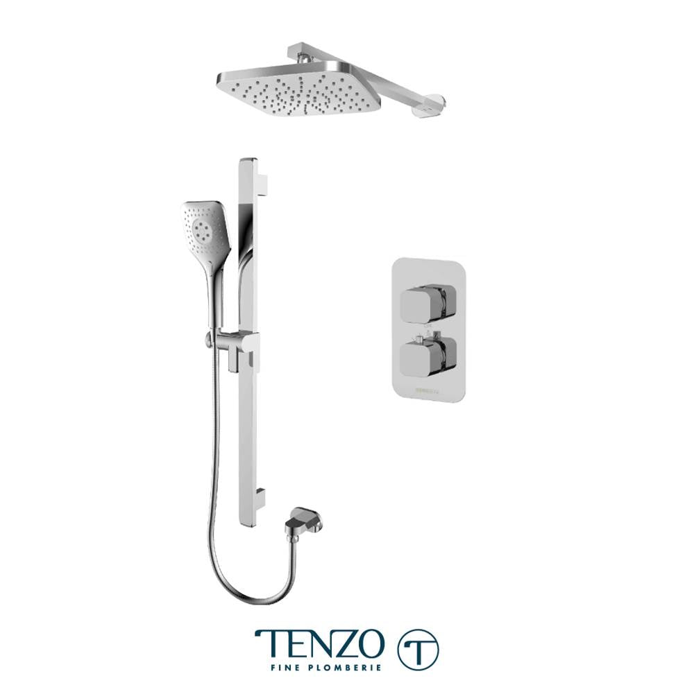 Tenzo F-QUT32-20114-CR Trim For Quantum T-Box Kit 2 Functions Thermo Chrome Finish