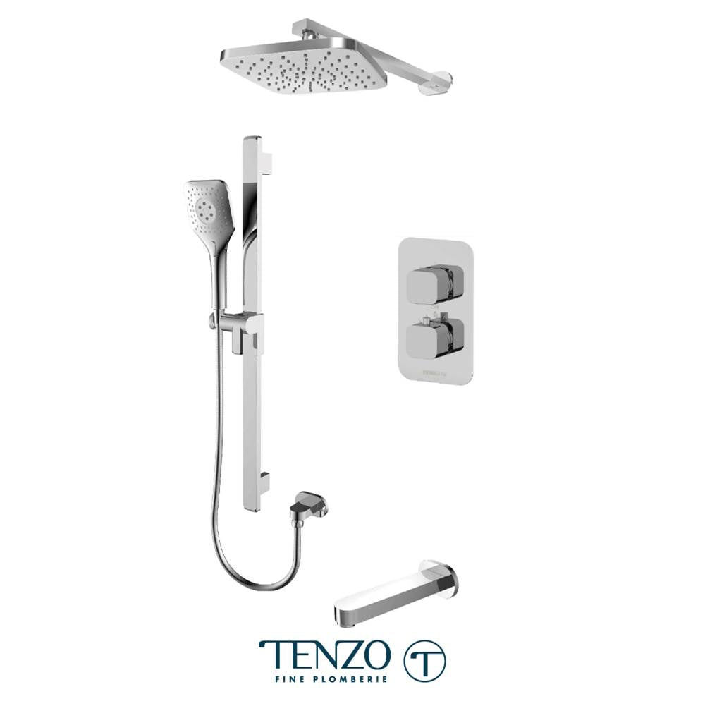 Tenzo F-QUT33-501145-CR Trim For Quantum T-Box Kit 3 Functions Thermo Chrome Finish