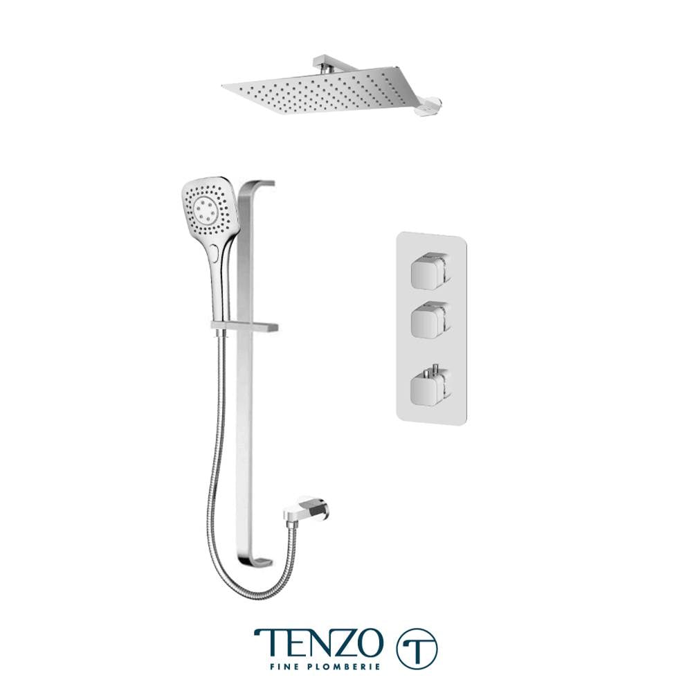 Tenzo F-QUT42-20215-CR Trim For Quantum Extenza Kit 2 Functions Thermo Chrome Finish