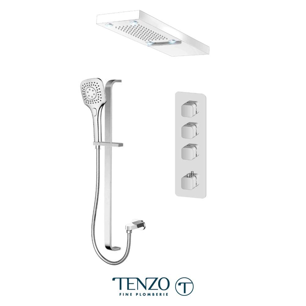 Tenzo F-QUT43-54252-CR Trim For Quantum Extenza Kit 3 Functions Thermo Chrome Finish