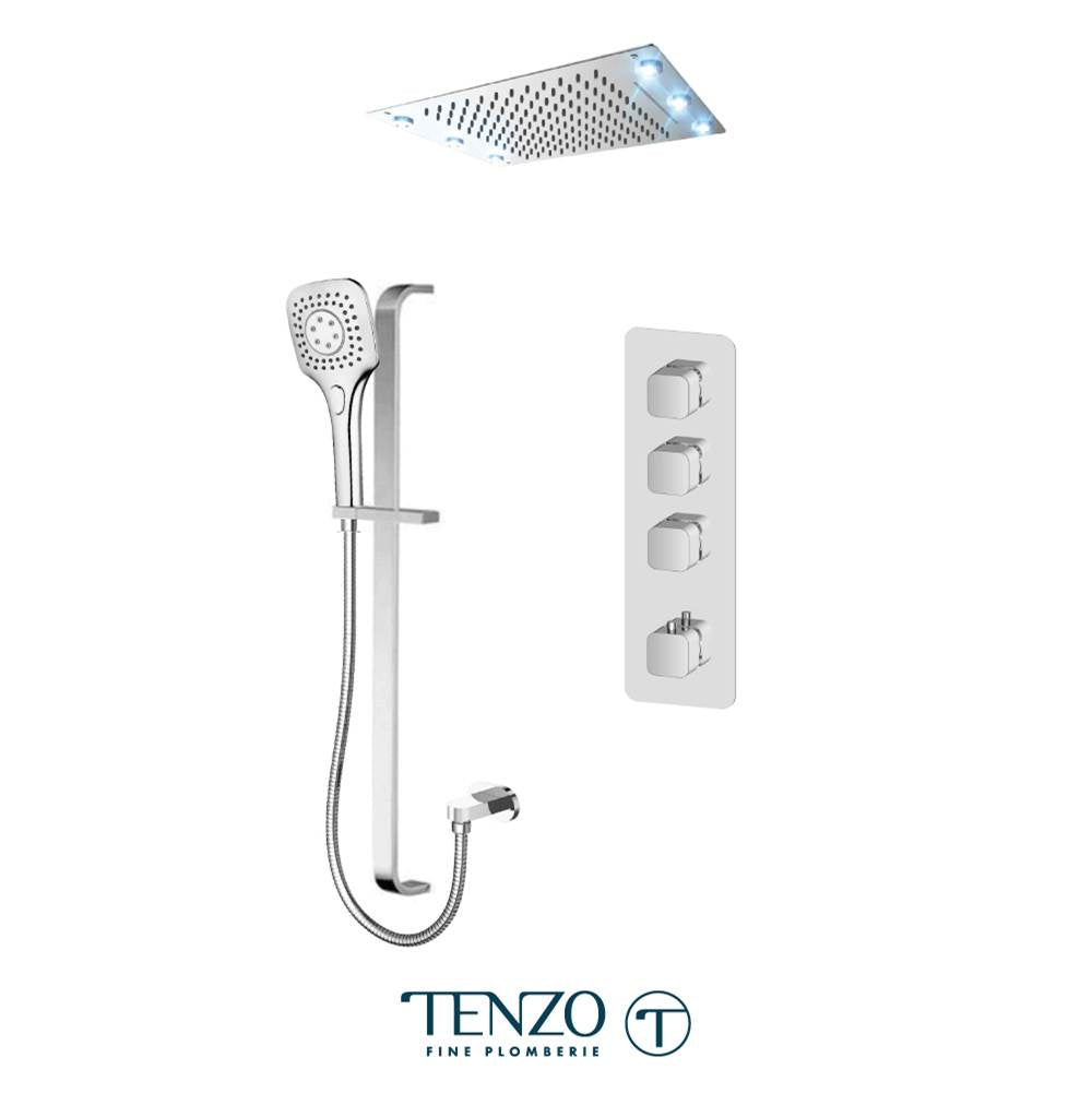 Tenzo F-QUT43-55244-CR Trim For Slik Extenza Kit 2 Functions Thermo Chrome Finish