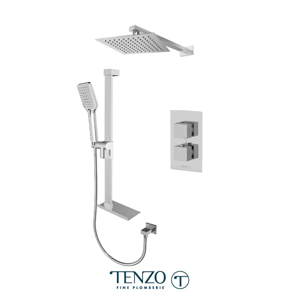 Tenzo F-SLT32-20311-CR Trim For Slik T-Box Kit 2 Functions Thermo Chrome Finish