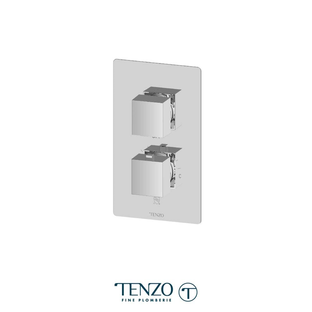 Tenzo F-SLT32-CR T-Box Valve Trims Thermo. 2 Functions Diverter Chrome
