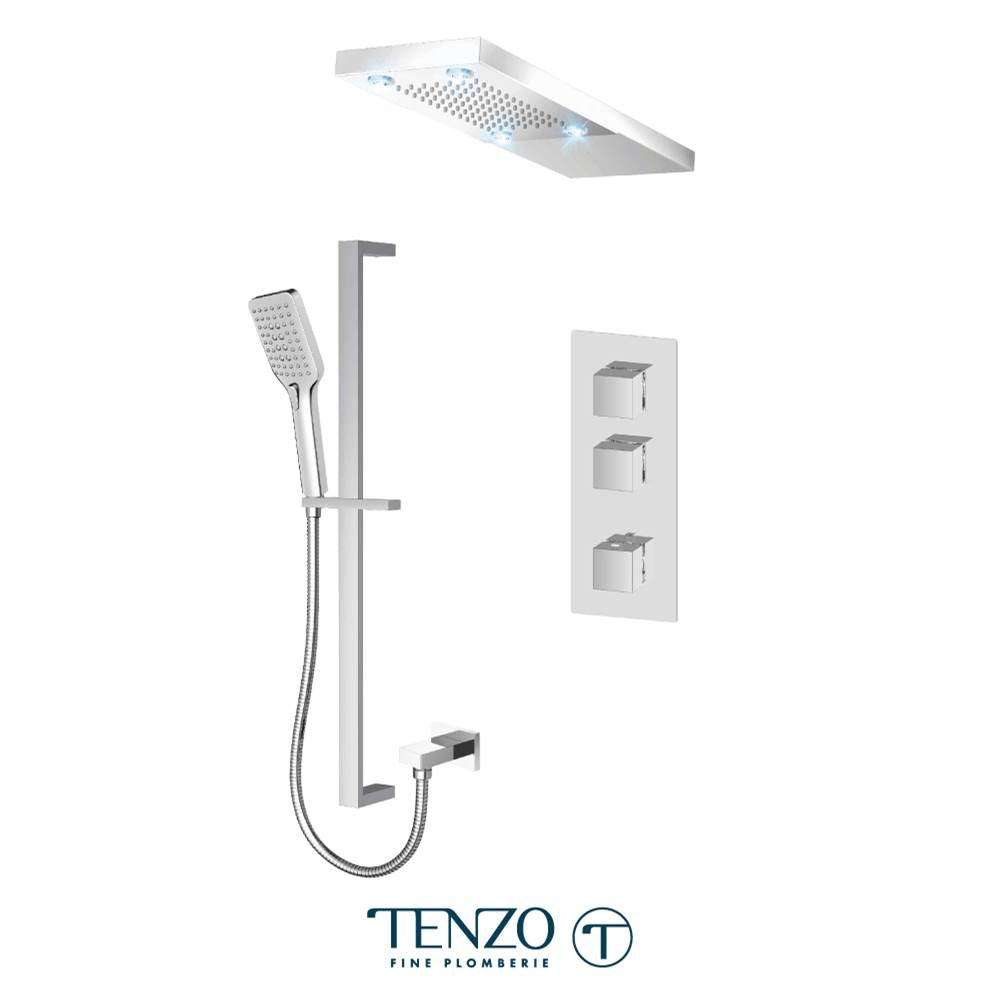 Tenzo F-SLT42-21232-CR Trim For Slik Extenza Kit 2 Functions Thermo Chrome Finish