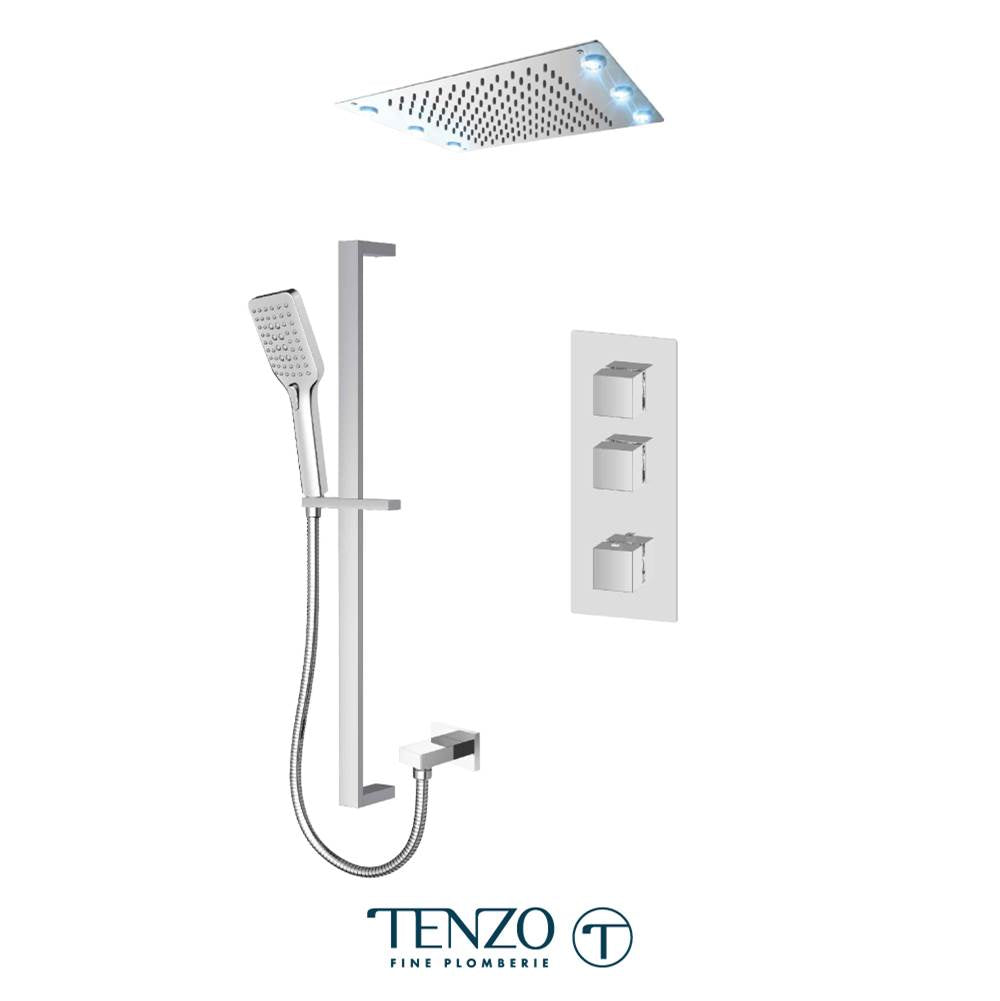 Tenzo F-SLT42-21243-CR Trim For Slik Extenza Kit 2 Functions Thermo Chrome Finish