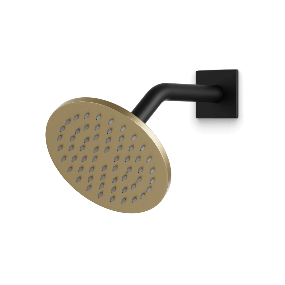 Artos F907-76 6" Shower Rainhead Wall Mount Angled Arm R+S