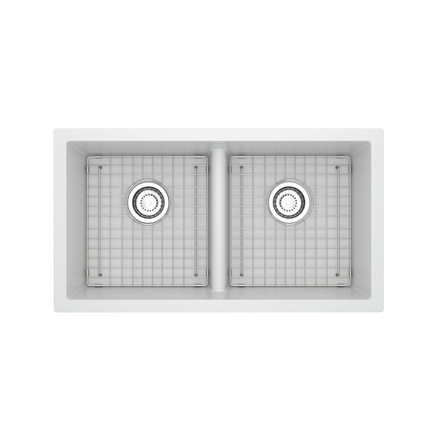 Riobel FAUM3318LD Fonsa 33" Double Bowl Undermount Quartz Kitchen Sink