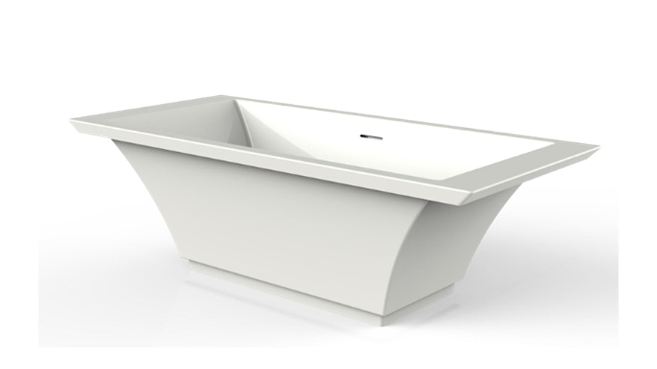 Graff FIN70-OF-GL Finezza Freestanding Bathtub with Integrated Overflow - Parent