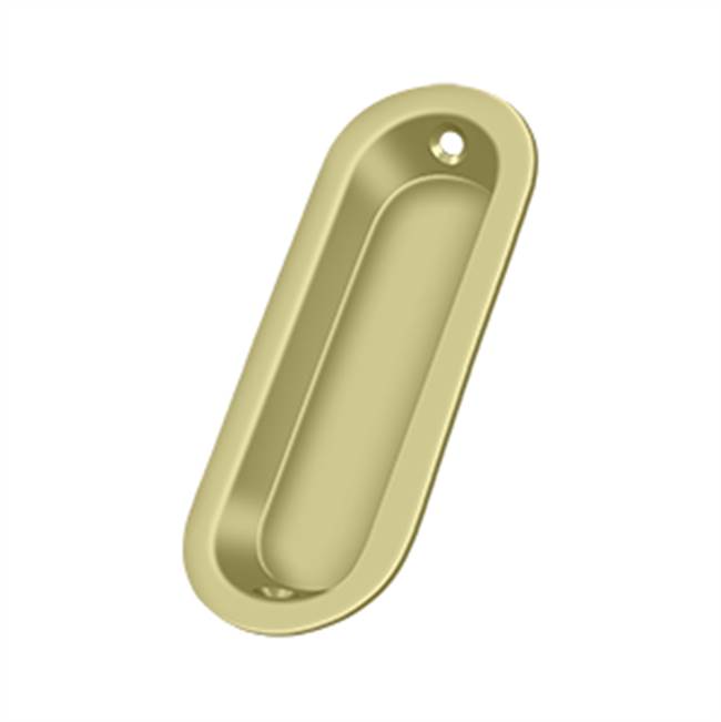 Deltana FP223 Flush Pull, Oblong, 3-1/2 x 1-1/4 x 3/8