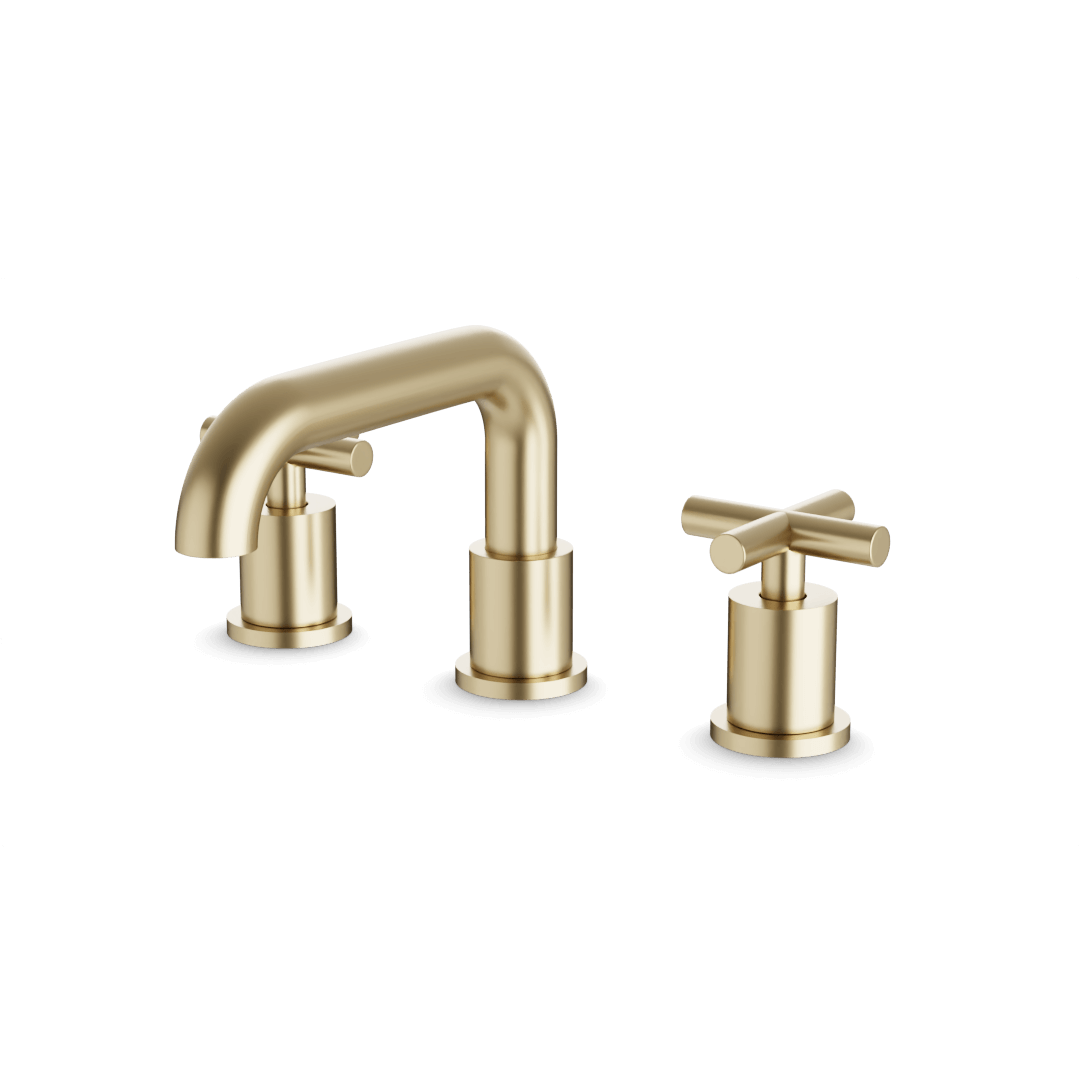 Artos FS314 Opera 8" Widespread Bathroom Faucet With Low Spout & Cross Handles