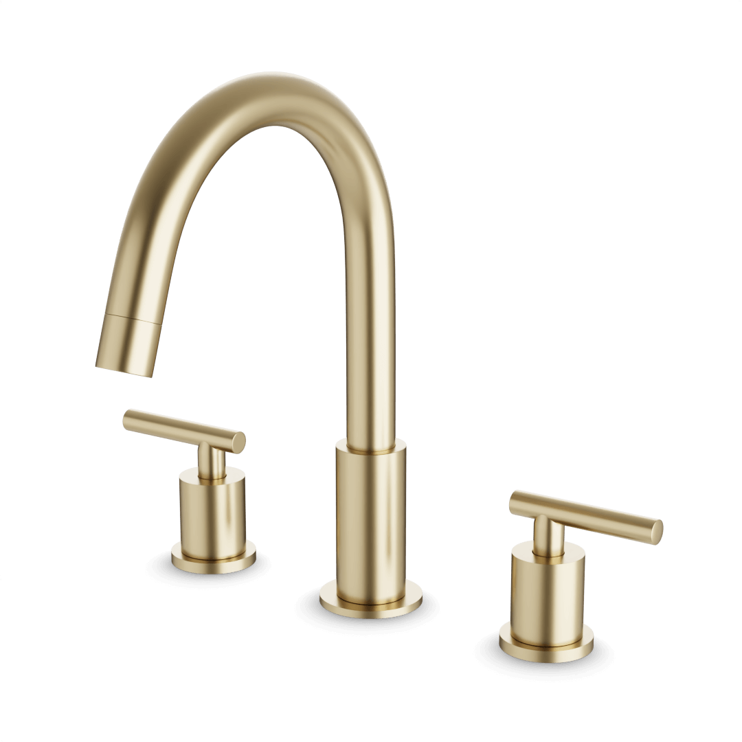 Artos FS410 Opera 3-Hole Deck Mount Tub Filler With Lever Handles