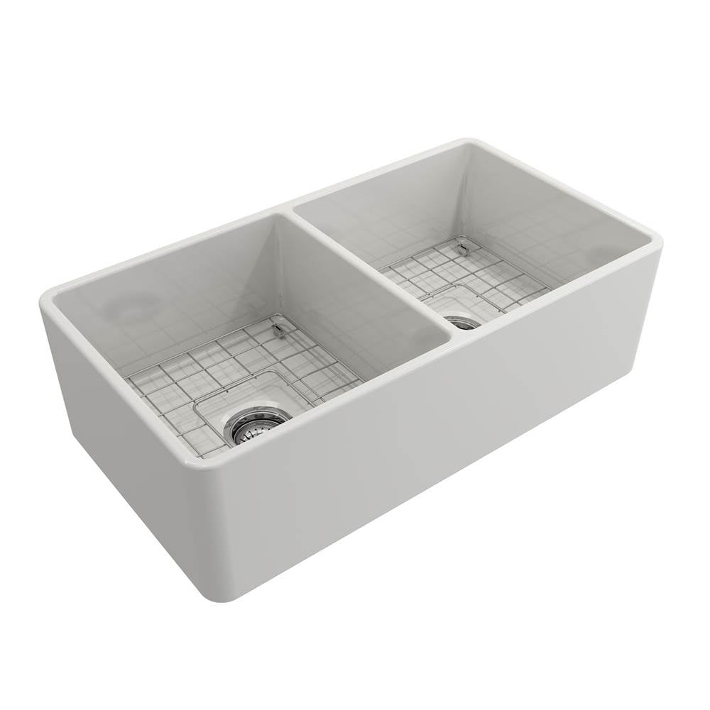 Barclay FSDB1530 Langley 33 Double Bowl Fireclay Farmer Kitchen Sink - Parent