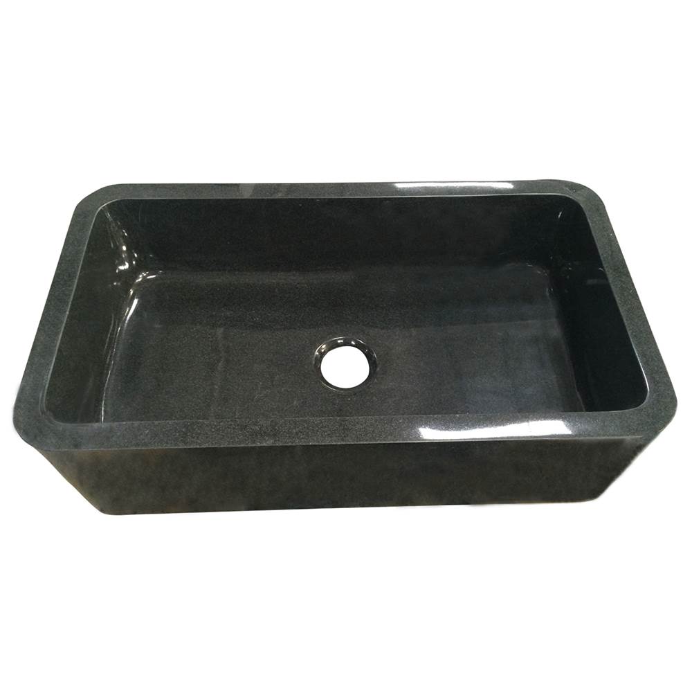 Barclay FSGSB4034-GPBL Acantha 36 Polished Granite Single Bowl Farmer Sink - Parent