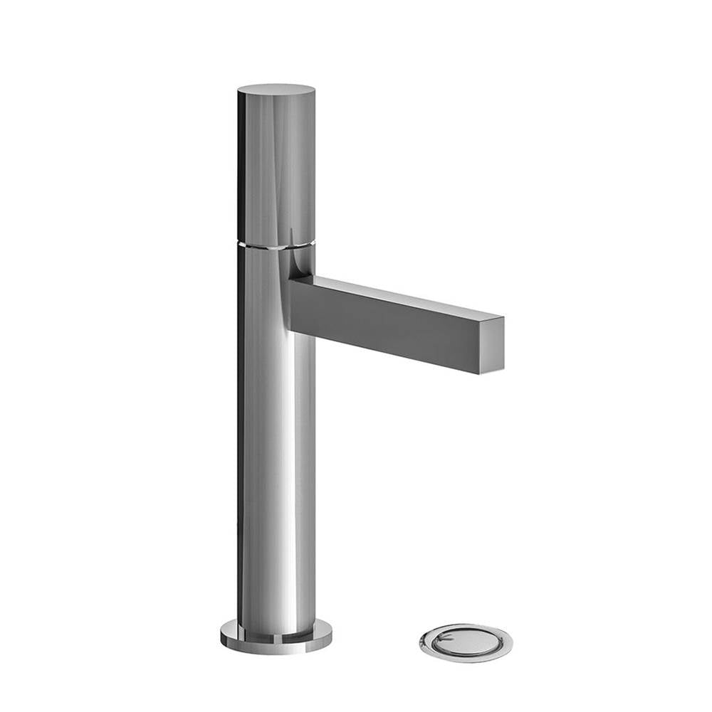Franz Viegener FV181.01/J2P Lollipop Vessel Height, Single Handle Lavatory Set, Plain Cylinder Handle, With Push-down Pop-up Drain Assembly