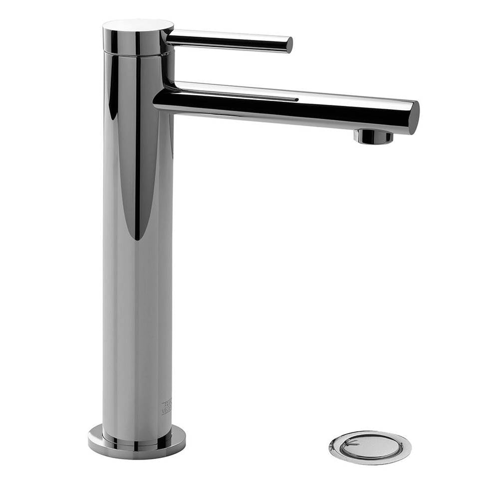 Franz Viegener FV181.02/59 Nerea Plus Tall Vessel Height, Single Handle Luxury Lavatory Set, With Push-down Pop-up Drain Assembly