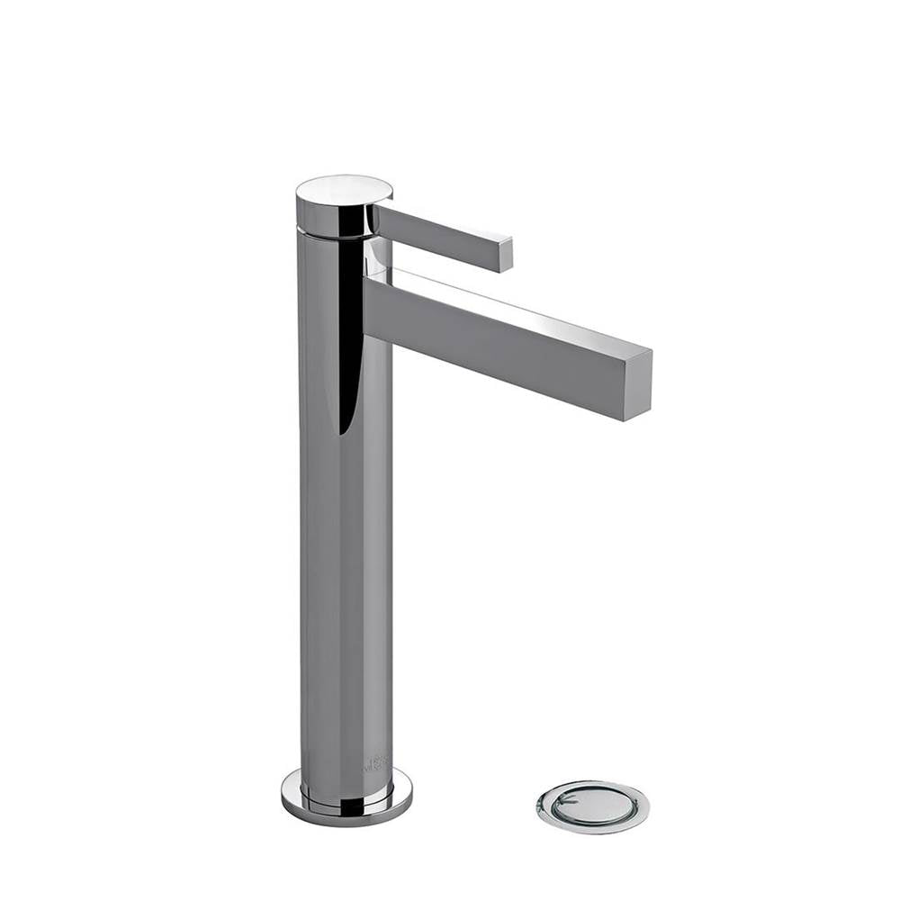 Franz Viegener FV181.02/J2 Lollipop Tall Vessel Height, Single Handle Lavatory Set, With Push-down Pop-up Drain Assembly