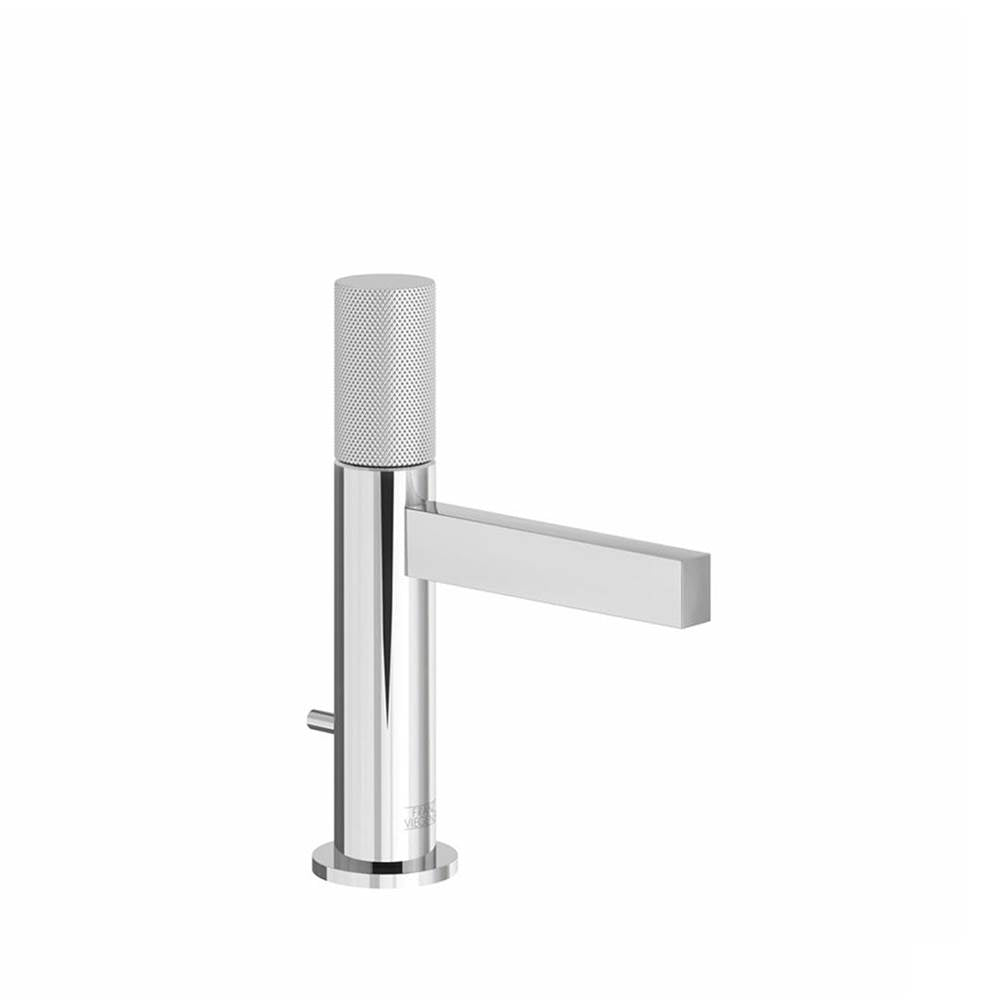 Franz Viegener FV182/J2K Lollipop Knurling Single Handle Lavatory Set, Knurling Cylinder Handle, With Pop - Up Drain Assembly