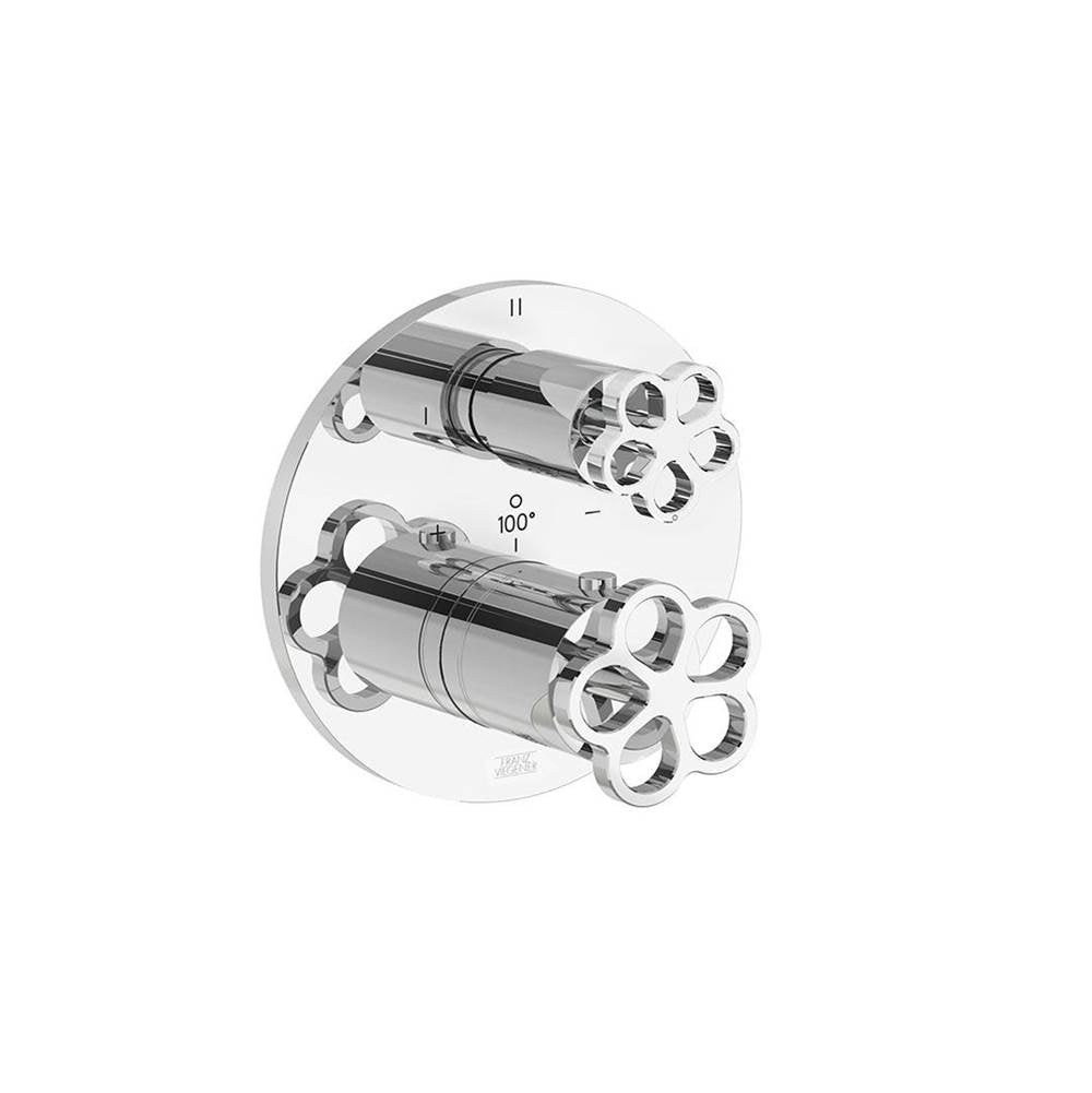 Franz Viegener FV247/J1.0 Industrial Chic Thermostatic Wall Valve With Three Outlets - Trim Only - Parent