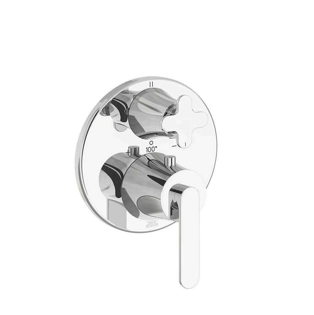 Franz Viegener FV247/K4.0 Konic Thermostatic Wall Valve With Three Outlets - Trim Only - Parent