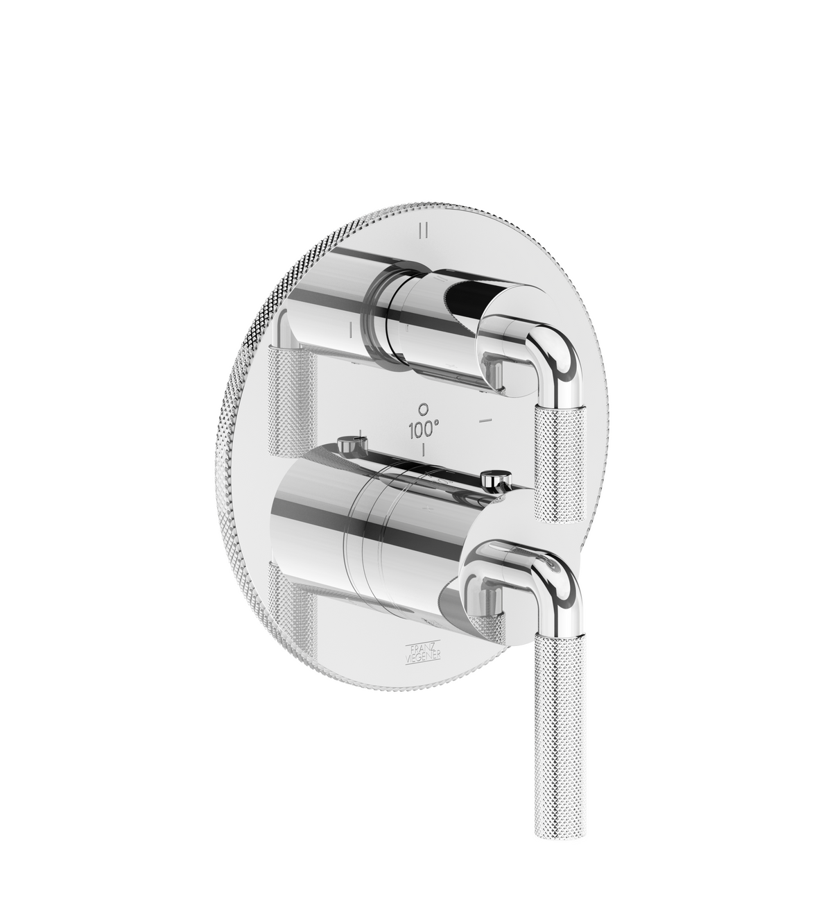 Franz Viegener FV247/K7K.0 Techno Chic Thermostatic Wall Valve With Three Outlets - Trim Only - Parent