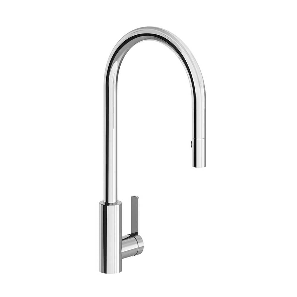 Franz Viegener FV412/K5 Single Handle Deck Mount Kitchen Mixer With Pullout Sprayer. Flexible Hose Included.