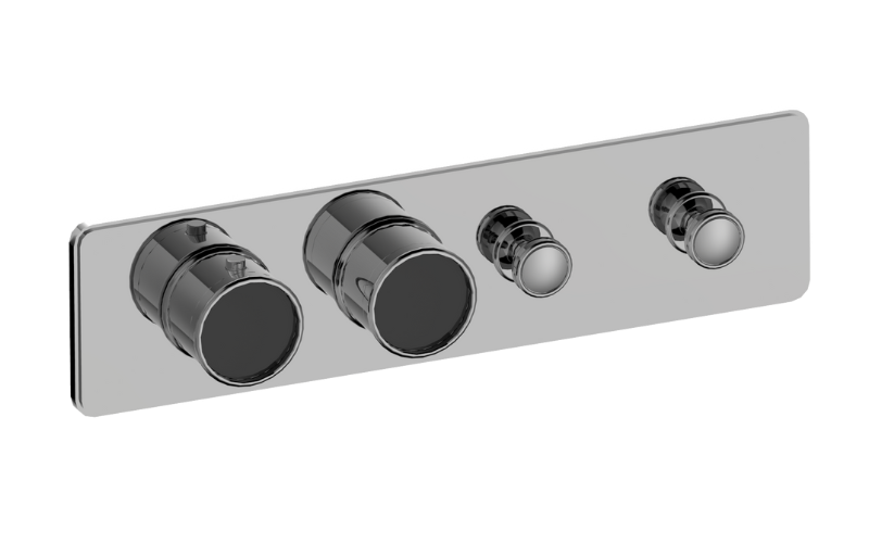 Graff G-18012HBP-T Riva Traditional 2-Button Paired Knob Horizontal Trim - Parent
