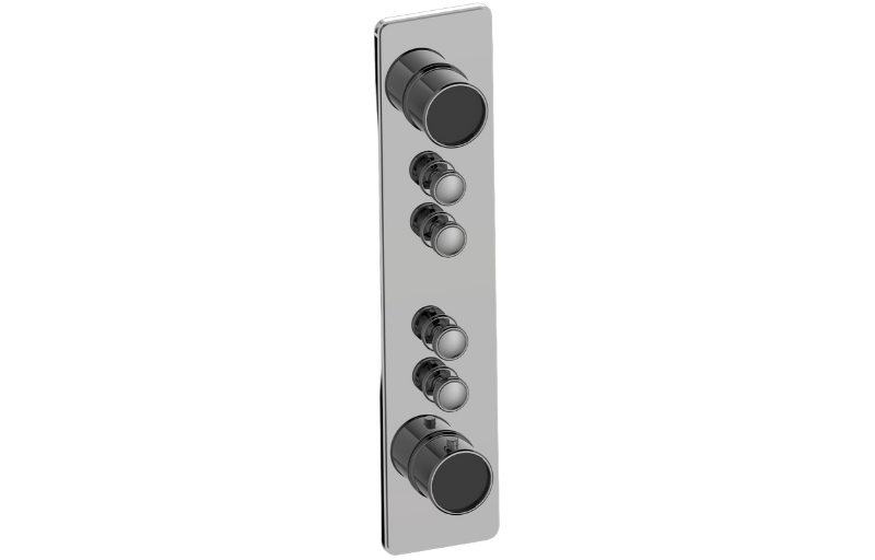 Graff G-18014VAP-T Riva Traditional 4-Button Split Knob Vertical Trim - Parent
