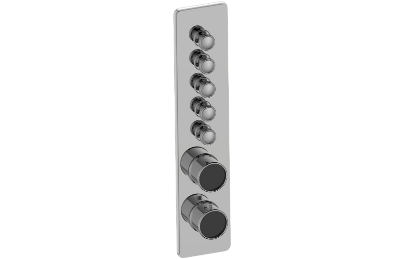 Graff G-18015VBP-T Riva Traditional 5-Button Paired Knob Vertical Trim - Parent
