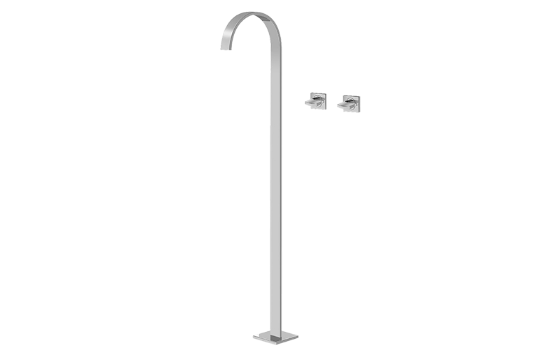 Graff G-1815-C14U Sade Floor-Mounted Vessel Filler With Wall-Mounted Handles - Parent