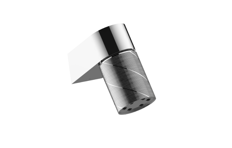 Graff G-18201WCCQ Riva Wall-Mount Contemporary Oblique Knurl 6-Jet Showerhead - Parent
