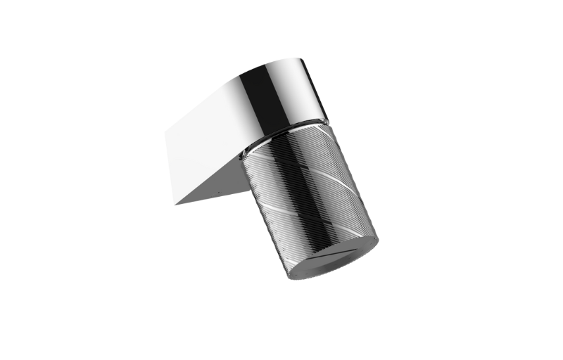 Graff G-18201WCGQ Riva Wall-Mount Contemporary Oblique Knurl Cascade Showerhead - Parent