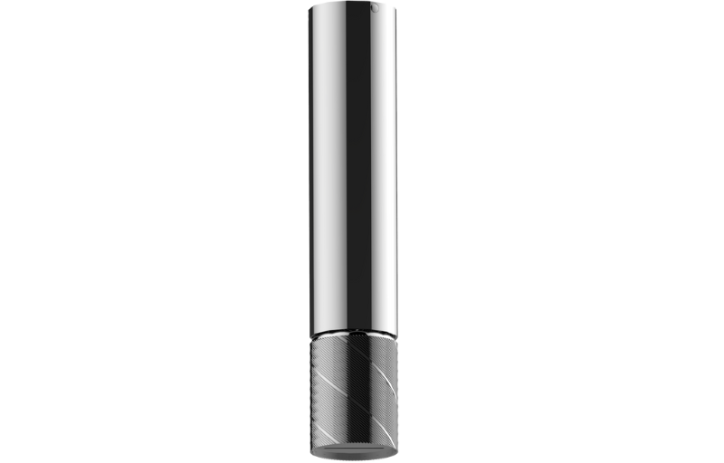 Graff G-18216CCGQ Riva Ceiling-Mount Contemporary Oblique Knurl Cascade Showerhead - Parent