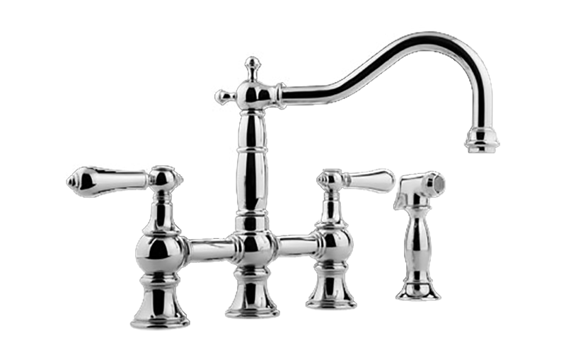 Graff G-4845-LM34 Bridge Kitchen Faucet with Side Spray - Parent