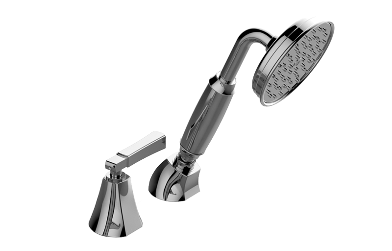 Graff G-6856-LM47B-T Finezza DUE Deck-Mounted Handshower & Diverter Set With Lever Handle - Parent
