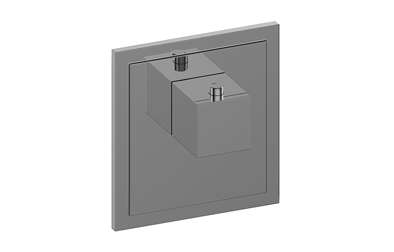 Graff G-8021-SH-T M-Series Transitional Square Thermostatic Trim Plate with Square Handle - Parent