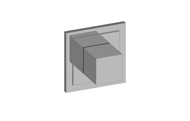 Graff G-8028-SH1-T M-Series Transitional Square 2-Way Diverter Trim Plate with Square Handle - Parent