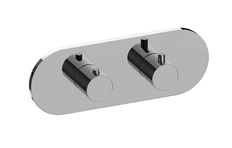 Graff G-8047H-RH0-T M.E./M.E. 25 Round M-Series Valve Trim With Two Handles Horizontal Orientation - Parent