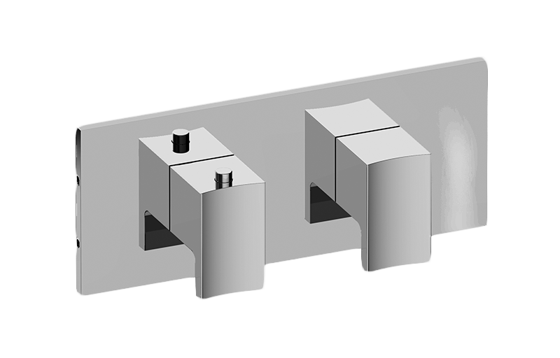 Graff G-8048H-LM36E0-T Sade/Targa Square M-Series Valve Trim With Two Handles Horizontal Orientation - Parent
