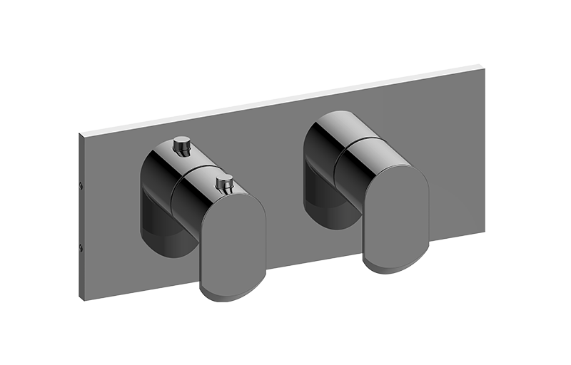 Graff G-8048H-LM45E0-T Phase Square M-Series Valve Trim With Two Handles Horizontal Orientation - Parent