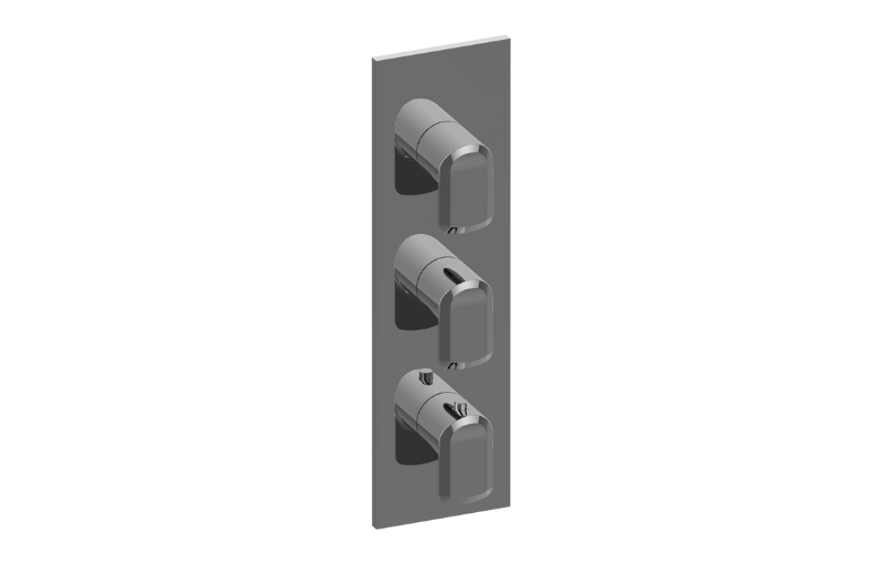 Graff G-8057-LM61E0-T Sento Square M-Series Valve Trim With Three Handles - Parent