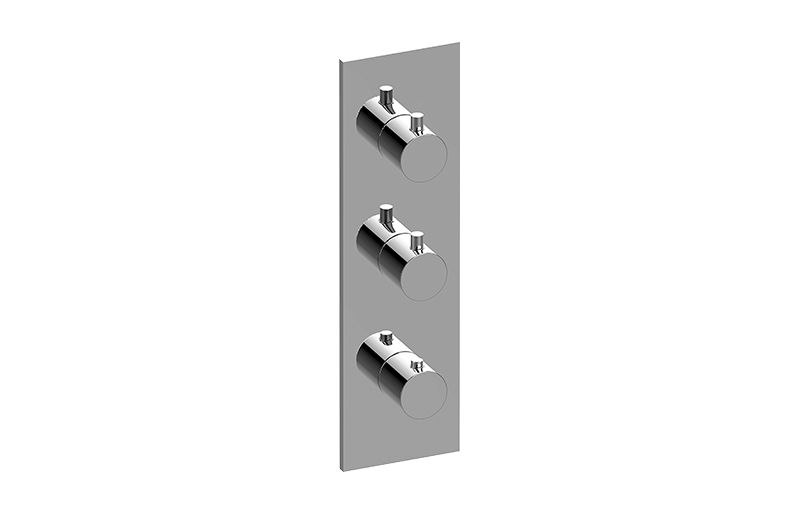Graff G-8057-RH0-T M.E./M.E. 25 Square M-Series Valve Trim With Three Handles - Parent