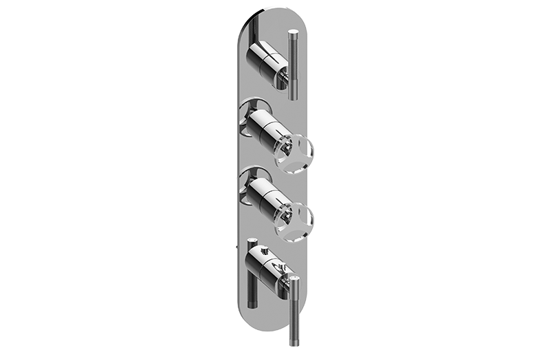 Graff G-8058-ALM57C19-T Harley Round M-Series Valve Trim With Four Handles - Parent