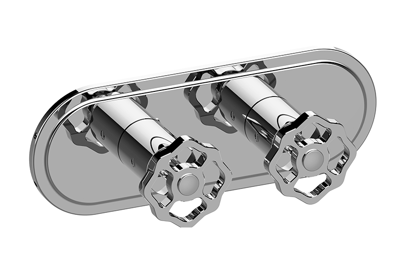 Graff G-8086H-C18E0-T Vintage Traditional M-Series Valve Trim With Two Handles Horizontal Orientation - Parent