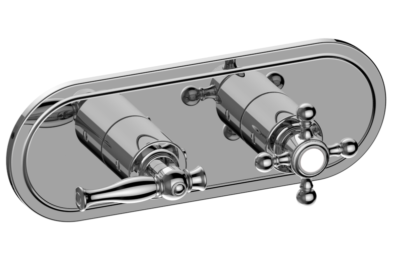 Graff G-8086H-LM22C2-T Lauren Traditional M-Series Valve Trim With Two Handles Horizontal Orientation - Parent