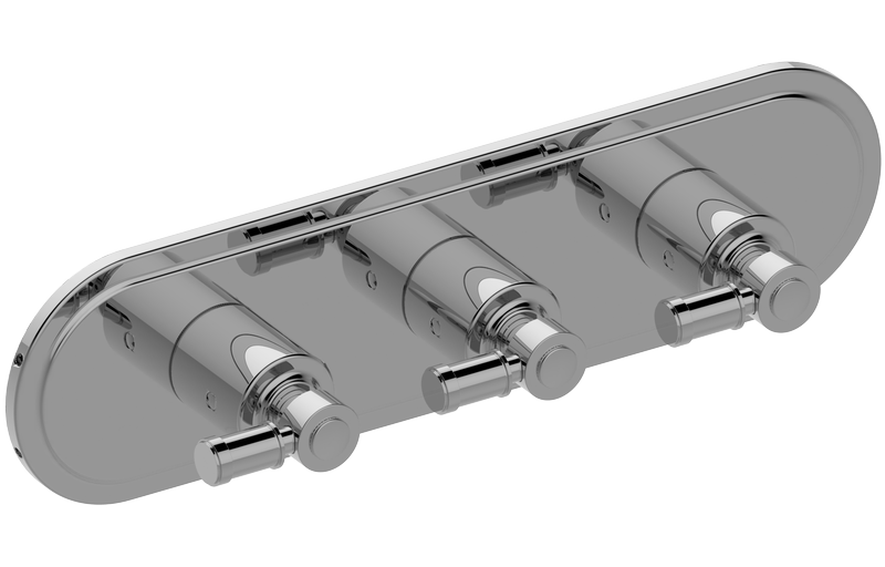 Graff G-8087H-LM21E0-T Bali Traditional M-Series Valve Trim With Three Handles Horizontal Orientation - Parent