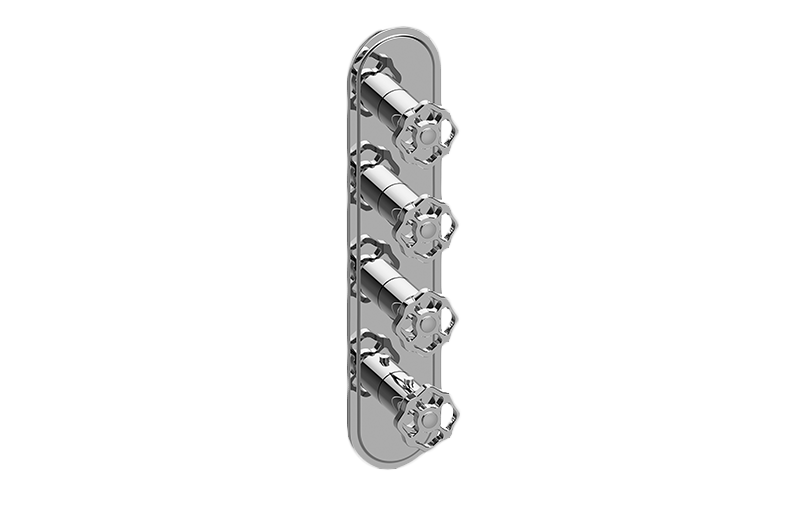 Graff G-8088-C18E0-T Vintage Traditional M-Series Valve Trim With Four Handles - Parent